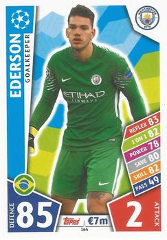 Ederson Manchester City 2017/18 Topps Match Attax CL #164