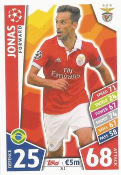 Jonas SL Benfica 2017/18 Topps Match Attax CL #213