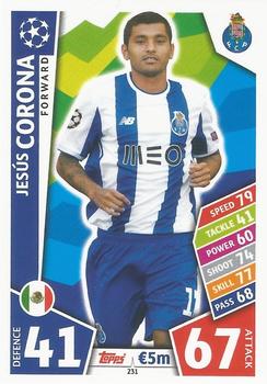 Jesus Corona FC Porto 2017/18 Topps Match Attax CL #231