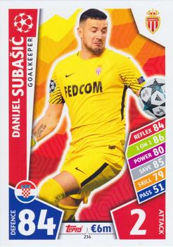 Danijel Subasic AS Monaco 2017/18 Topps Match Attax CL #236
