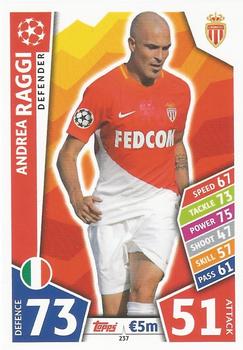 Andrea Raggi AS Monaco 2017/18 Topps Match Attax CL #237