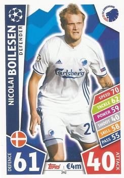 Nicolai Boilesen FC Kobenhavn 2017/18 Topps Match Attax CL #292