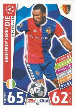 Geoffroy Serey Die FC Basel 2017/18 Topps Match Attax CL #320