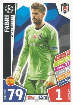 Fabri Besiktas JK 2017/18 Topps Match Attax CL #326