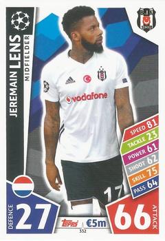 Jeremain Lens Besiktas JK 2017/18 Topps Match Attax CL #332