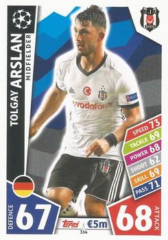 Tolgay Arslan Besiktas JK 2017/18 Topps Match Attax CL #334