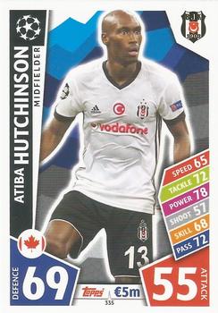 Atiba Hutchinson Besiktas JK 2017/18 Topps Match Attax CL #335