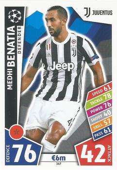 Medhi Benatia Juventus FC 2017/18 Topps Match Attax CL #367