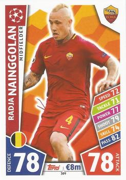 Radja Nainggolan AS Roma 2017/18 Topps Match Attax CL #389