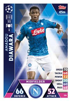Amadou Diawara SSC Napoli 2018/19 Topps Match Attax CL #226