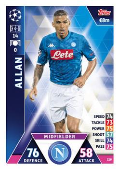 Allan SSC Napoli 2018/19 Topps Match Attax CL #228