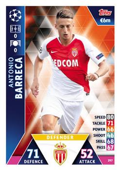 Antonio Barreca AS Monaco 2018/19 Topps Match Attax CL #297