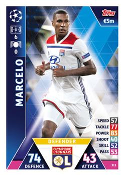Marcelo Olympique Lyonnais 2018/19 Topps Match Attax CL #311
