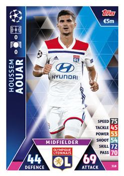 Houssem Aouar Olympique Lyonnais 2018/19 Topps Match Attax CL #318