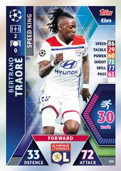 Bertrand Traore Olympique Lyonnais 2018/19 Topps Match Attax CL Speed King #320