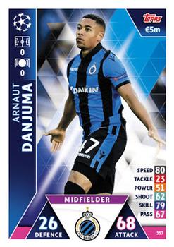 Arnaut Danjuma Club Brugge 2018/19 Topps Match Attax CL #337