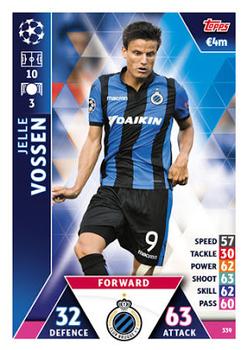 Jelle Vossen Club Brugge 2018/19 Topps Match Attax CL #339