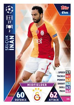 Selcuk Inan Galatasaray AS 2018/19 Topps Match Attax CL #370