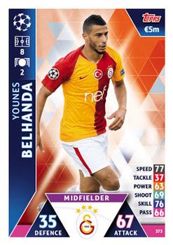 Younes Belhanda Galatasaray AS 2018/19 Topps Match Attax CL #373