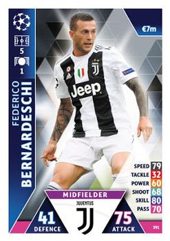 Federico Bernardeschi Juventus FC 2018/19 Topps Match Attax CL #391