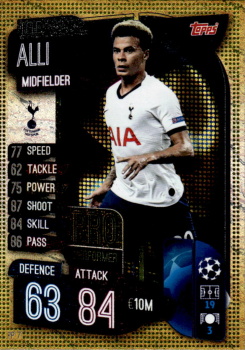Dele Alli Tottenham Hotspur 2019/20 Topps Match Attax CL Pro Performance #PP07