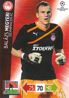 Balazs Megyeri Olympiacos FC 2012/13 Panini Adrenalyn XL CL #184