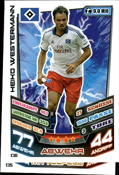 Heiko Westermann Hamburger SV 2013/14 Topps MA Bundesliga #130