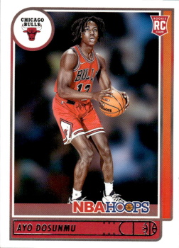 Ayo Dosunmu Chicago Bulls 2021/22 Panini Hoops NBA Base Rookies #240