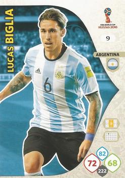 Lucas Biglia Argentina Panini 2018 World Cup #9