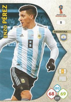 Enzo Perez Argentina Panini 2018 World Cup #11