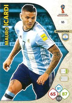 Mauro Icardi Argentina Panini 2018 World Cup #18