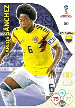 Carlos Sanchez Colombia Panini 2018 World Cup #60