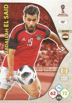 Abdallah El Said Egypt Panini 2018 World Cup #97