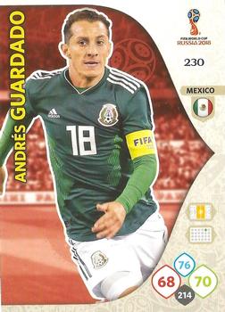 Andres Guardado Mexico Panini 2018 World Cup #230
