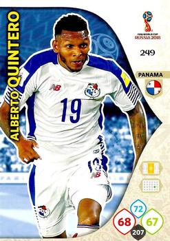 Alberto Quintero Panama Panini 2018 World Cup #249
