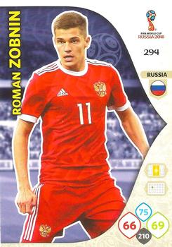 Roman Zobnin Russia Panini 2018 World Cup #294