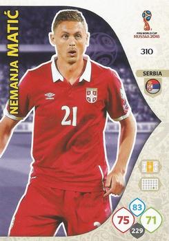 Nemanja Matic Serbia Panini 2018 World Cup #310
