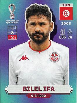 Bilel Ifa Tunisia samolepka Panini World Cup 2022 Silver version #TUN07