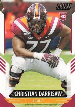 Christian Darrisaw Virginia Tech Hokies 2021 Panini Score NFL Rookie #369