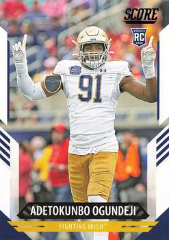 Adetokunbo Ogundeji Notre Dame Fighting Irish 2021 Panini Score NFL Rookie #395