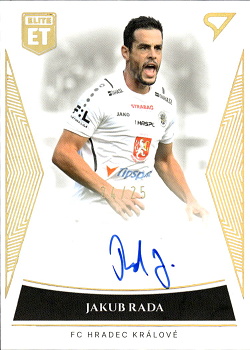 Jakub Rada Hradec Kralove SportZoo FORTUNA:LIGA 2022/23 1. serie Elite Team Auto /25 #ET-16