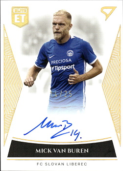 Mick Van Buren Liberec SportZoo FORTUNA:LIGA 2022/23 1. serie Elite Team Auto /25 #ET-22