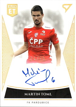 Martin Toml Pardubice SportZoo FORTUNA:LIGA 2022/23 1. serie Elite Team Auto /25 #ET-25