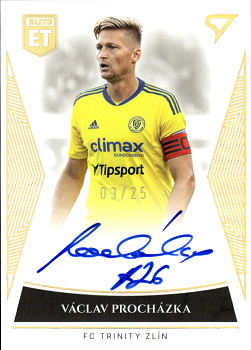 Vaclav Prochazka Zlin SportZoo FORTUNA:LIGA 2022/23 1. serie Elite Team Auto /25 #ET-27