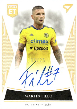 Martin Fillo Zlin SportZoo FORTUNA:LIGA 2022/23 1.serie Elite Team Auto /25 #ET-28