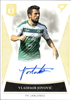 Vladimir Jovovic Jablonec SportZoo FORTUNA:LIGA 2022/23 1. serie Elite Team Auto /25 #ET-30
