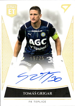 Tomas Grigar Teplice SportZoo FORTUNA:LIGA 2022/23 1. serie Elite Team Auto /25 #ET-33