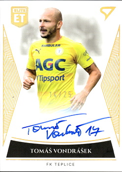 Tomas Vondrasek Teplice SportZoo FORTUNA:LIGA 2022/23 1. serie Elite Team Auto /25 #ET-34