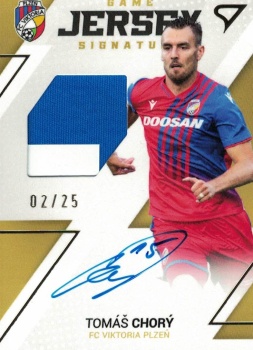 Tomas Chory Viktoria Plzen SportZoo FORTUNA:LIGA 2022/23 1. serie Game Jersey Auto /25 #GJS-TC