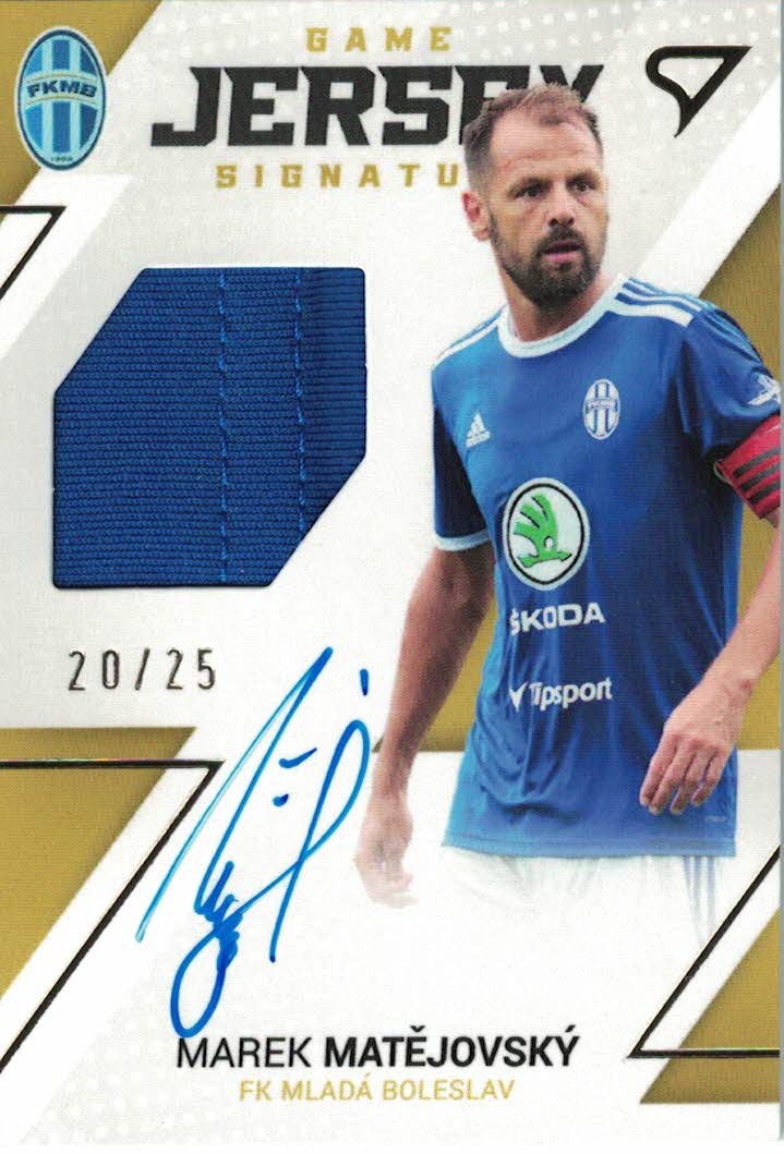 Marek Matejovsky Mlada Boleslav SportZoo FORTUNA:LIGA 2022/23 1. serie Game Jersey Auto /25 #GJS-MM